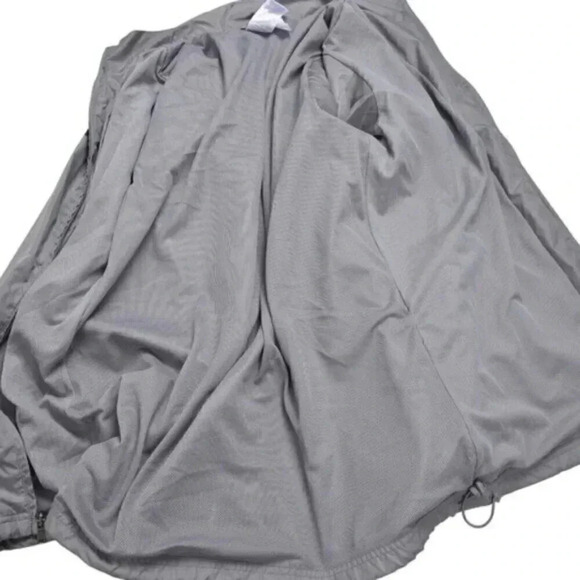 Reebok Full Zip  Track Jacket Grey Athletic Lightweight Size Large - Picture 13 of 13